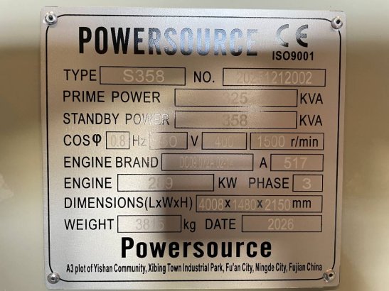 Scania DC09 072A - 360 kVA Generator - DPX-19761 DC09 072A - 360 kVA Generator - DPX-19761 2026 1 Generators image 21