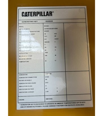 CAT DE18E3 - 18 kVA Generator - DPX-18002 DE18E3 - 18 kVA Generator - DPX-18002 2024 1 Generators image 21