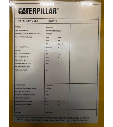 CAT XQP200 - 200 kVA Stage V - DPX-18129 XQP200 - 200 kVA Stage V - DPX-18129 2025 1 Generators image 21