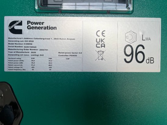 Cummins C38D5Q - 38 kVA Generator - DPX-18504-Q C38D5Q - 38 kVA Generator - DPX-18504-Q 2026 1 Generators image 21