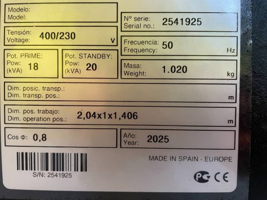 Kubota V2203M - 20 kVA Stage V - DPX-19003 V2203M - 20 kVA Stage V - DPX-19003 2025 1 Generators image 62