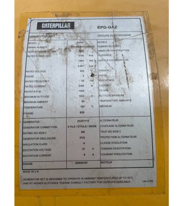 CAT G3520 - 2150 kVA Used Gas Generator - DPX-12669 G3520 - 2150 kVA Used Gas Generator - DPX-12669 2009 2 Generators image 6