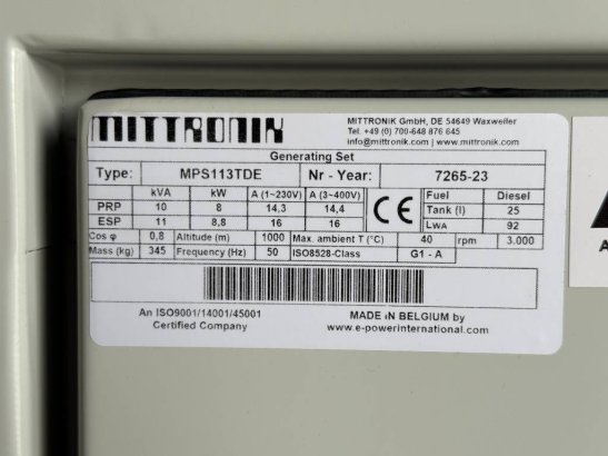 Kubota D722 - MPS113TDE - 10 kVA - Genset - DPX-25122 D722 - MPS113TDE - 10 kVA - Genset - DPX-25122 2023 1 Generators ima...