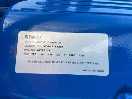 FG Wilson P605-3 - 605 kVA Open Genset - DPX-16021-O FG Wilson P605-3 - 605 kVA Open Genset - DPX-16021-O 2025 1 Generator...