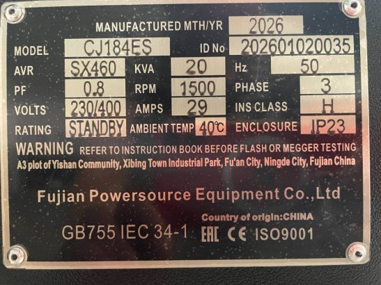 DPX CJ184ES - 20 kVA Alternator - DPX-33901 DPX CJ184ES - 20 kVA Alternator - DPX-33901 2026 1 Generators image 26
