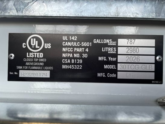 Western Global - 30TCG - 3.000 Liter fuel Tank - DPX-31003 Western Global - 30TCG - 3.000 Liter fuel Tank - DPX-31003 2026...