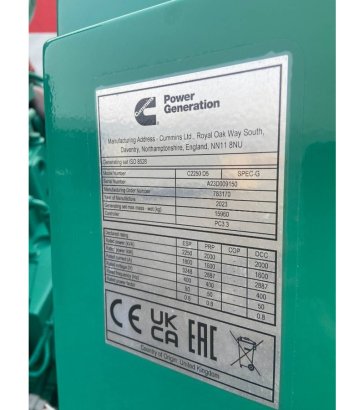 Cummins C2250D5 - 2.250 kVA Genset - QSK60 - DPX-18536-A C2250D5 - 2.250 kVA Genset - QSK60 - DPX-18536-A 2025 1 Generator...