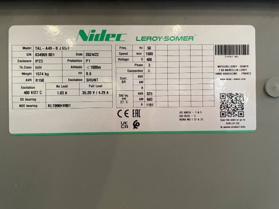 Leroy Somer TAL-A49-B J 6S/4 - DPX-33899 Leroy Somer TAL-A49-B J 6S/4 - DPX-33899 2025 1 Generators image 16