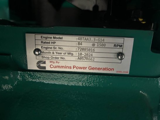 Cummins C66D5EQ - 66 kVA Generator - DPX-18507-Q C66D5EQ - 66 kVA Generator - DPX-18507-Q 2025 1 Generators image 30