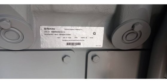 Perkins 4012-46TAG3A - 1.880 kVA Generator - DPX-19824-O Perkins 4012-46TAG3A - 1.880 kVA Generator - DPX-19824-O 2025 1 G...