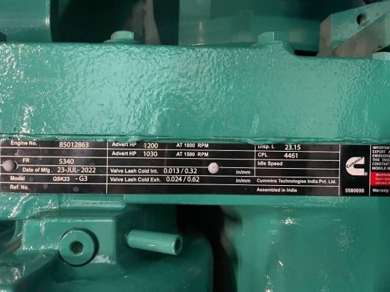 Cummins C900D5 - 900 kVA Surplus Genset - DPX-18527-O C900D5 - 900 kVA Surplus Genset - DPX-18527-O 2022 2 Generators imag...