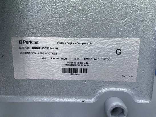 Perkins 4008TAG3 - 1250 kVA Open Genset - DPX-19821-O Perkins 4008TAG3 - 1250 kVA Open Genset - DPX-19821-O 2025 1 Generat...
