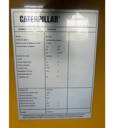 CAT DE110E2 - Generator - DPX-18014 DE110E2 - Generator - DPX-18014 2026 1 Generators image 9