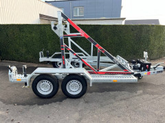 Cable reel trailer Ta-No designed for transporting drums