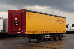 Curtainsider trailer Pacton TRD345 2006