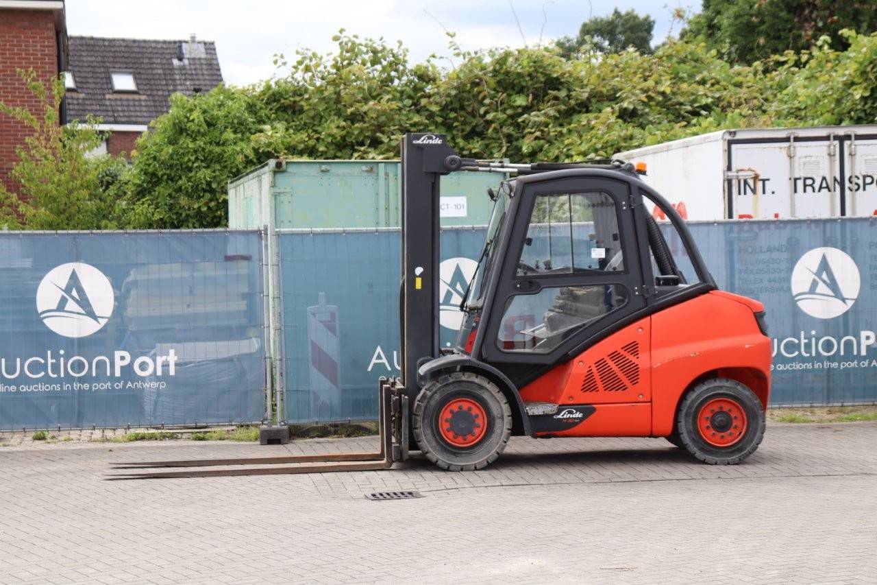 Forklift Linde H50D-02 Diesel 5000kg 5.0m 2014 image