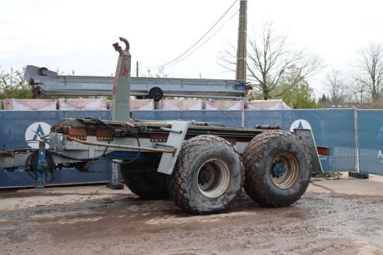 Anzio 1614 1993 Trailer with hooklift system (Margin) Anzio 1614 1993 2 Flatbed open trailers