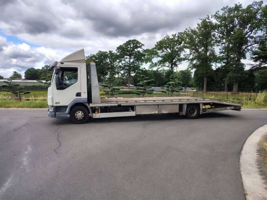 Machine transporter DAF FA LF45G12 Diesel 220hp 2007 FA LF45G12 2007 2 Flatbed open trailers