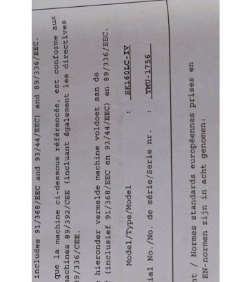 Rupsgraafmachine Kobelco SK160LC Diesel 1997 SK160LC 1997 2 Crawler Excavators image 10