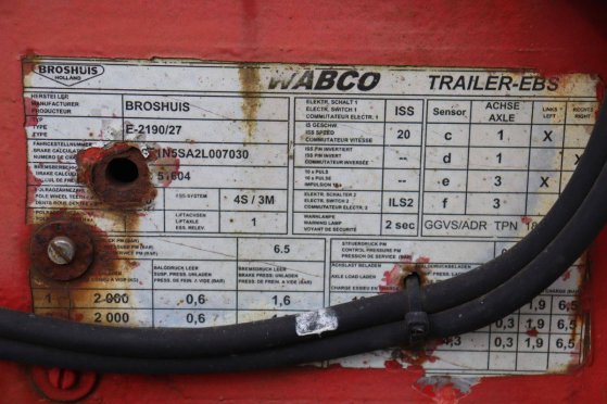 Broshuis E-2190/27 2002 Low Loader Semi-Loader Broshuis E-2190/27 2002 2 Lowloader semi-trailers image 10