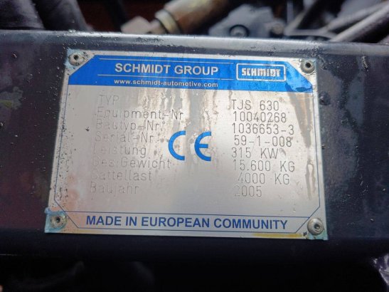 Runway snowplow Schmidt TSJ630 MAN Diesel 315kW 2008 Schmidt TSJ630 MAN 2008 2 image 10