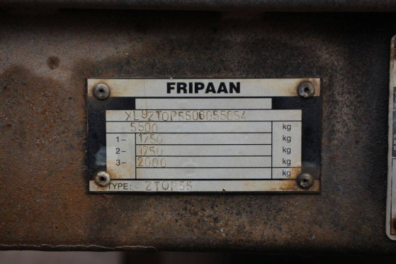 Semi-Low Loader Fripaan ZTOP55 2006 FRIPAAN ZTOP 55 2006 2 Lowloader semi-trailers image 10