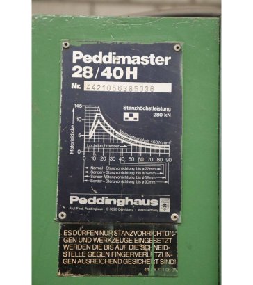 Cutting and punching machine Peddinghaus Peddimaster 28/40H Peddimaster 28/40H 2 image 10