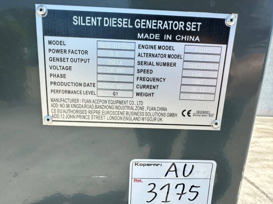 Kawakenki KK25-III-SSS Diesel Generator 2026 New Kawakenki KK25-III-SSS 2026 1 Generators image 40