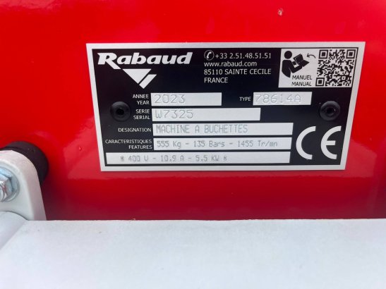 Kindling wood machine Rabaud Xyloflam 200/250 ET Electric 2023 Demo Rabaud Xyloflam 200/250 ET 2023 2 image 10
