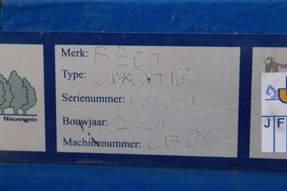 Agricultural Tipper Beco GIGANT 180 2001 Beco GIGANT 180 2001 2 Dump trailers image 11