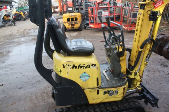 Mini excavator Yanmar SV08-1AS Diesel 7.7kW 2013 923 2013 2 image 11