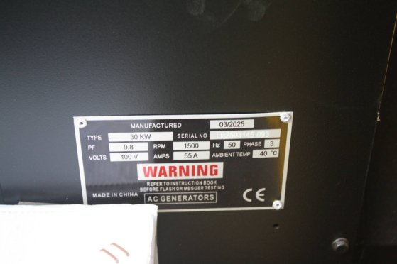 Generator Compal Power VG-R30 Diesel 37kVA 2025 New compal power VG-R30 2025 1 Generators image 11