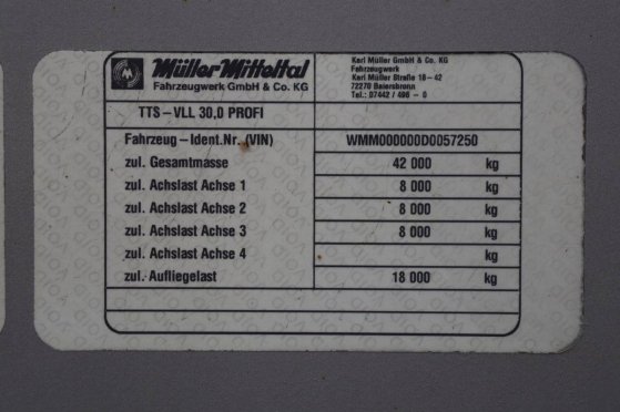 Semi-low loader Muller Mitteltal TTS Muller Mitteltal TTS 2 Lowloader semi-trailers image 11
