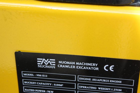 Nuoman EPS NM-E12 Diesel 7kW Mini Excavator New Nuoman EPS NM-E12 1 image 11