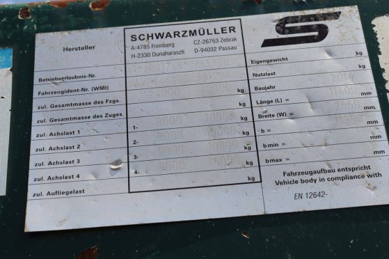 Semi-low loader Schwarzmuller T4 G01VBN1 40000kg 2014 Schwarzmüller T4 G01VBN1 2014 2 Lowloader semi-trailers image 41