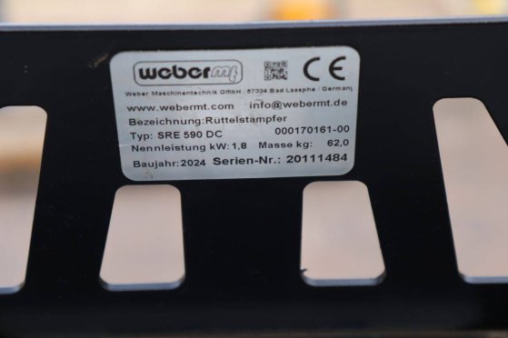 Vibratory rammer Weber MT SRE 590 DC Electric 1.8kW 2024 Weber SRE 590DC 2024 2 image 11
