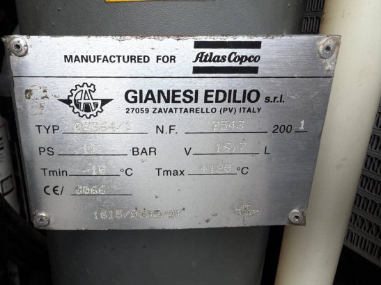 Compressor Atlas Copco/Gianesi Edilio 02364/1 Diesel 33.2kW 16.7L 2001 02364/1 2001 2 Compressors image 11