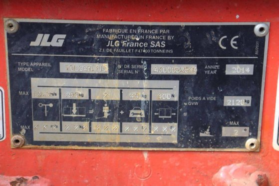 JLG Toucan 8E Electric Mast Lift 8.2m 2014 Toucan 8E 2014 2 image 12