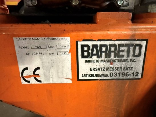 Tiller Barreto 1620 Petrol 16hp 2019 Barreto 1620 2019 2 image 12