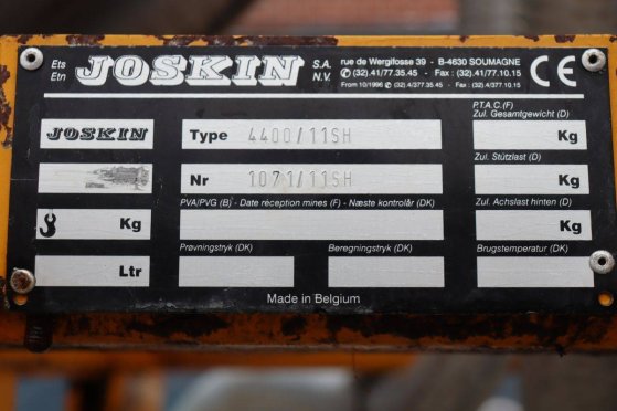 Bouwlandbemester Joskin 4400/11SH Joskin 4400/11SH 2 image 12