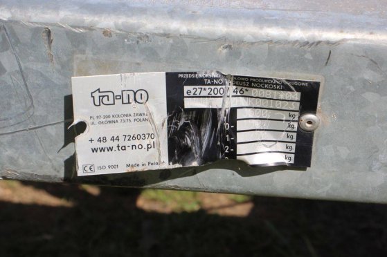 Cable reel trolley Ta-No 3500kg ta-no 2 Flatbed open trailers image 27