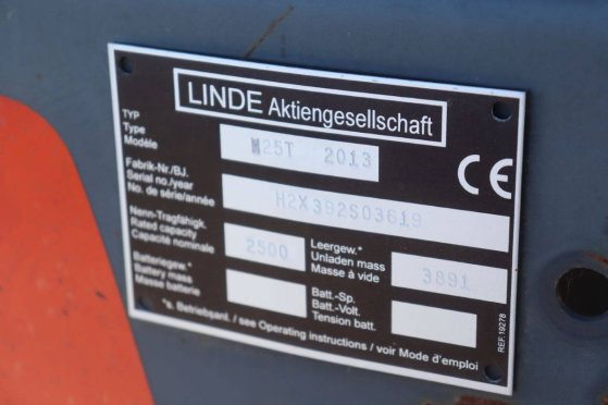 Linde M25T LPG Forklift 2500kg 2013 M25T 2013 2 Forklift image 12