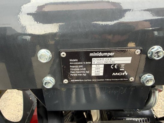 Mini Dumper MCH H780 HT Petrol 9.5kW 800kg 2025 New MCH H780 HT 2025 1 Mini dumpers image 12