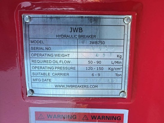 Hydraulic Hammer JWB 750 2025 New JWB 750 2025 1 image 25