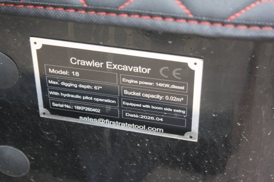 Mini excavator Crawler CK 18 Diesel 14kW 2026 Demo Crawler CK 18 2026 2 image 42