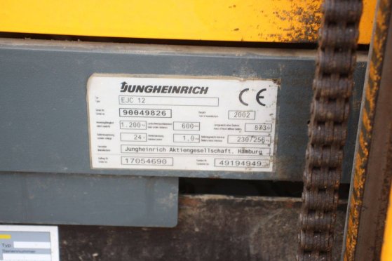 Stacker Jungheinrich EJC 12 Electric 1200kg 2.5m 2002 EJC 12 2002 2 image 12