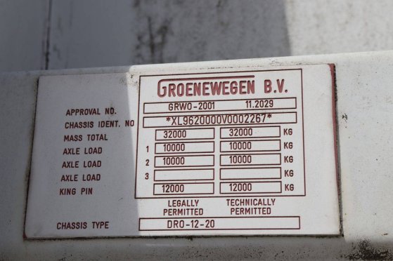 Closed semi-trailer Groenewegen 32t 1997 Groenewegen DRO 12 20 1997 2 Box semi-trailers image 12
