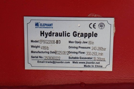 Hydraulic Grapple Elephant Attachments EPSG2200B-TD 2025 ATT EPSG2200B-TD 2025 2 image 12