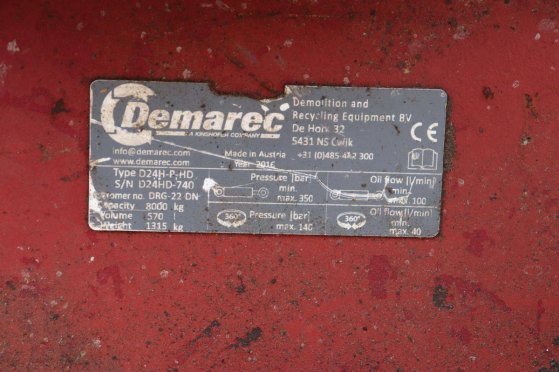 Sorting grapple Demarec D24H-P-HD 8000kg 2016 Demarec D24H-P-HD 2016 2 image 12