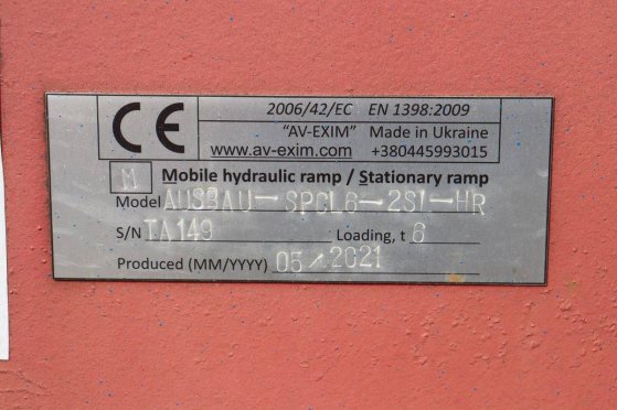 Loading bridge Ausbau SPCL6-2SL-HR 6t 2021 SPCL6-2SL-HR 2021 2 image 12
